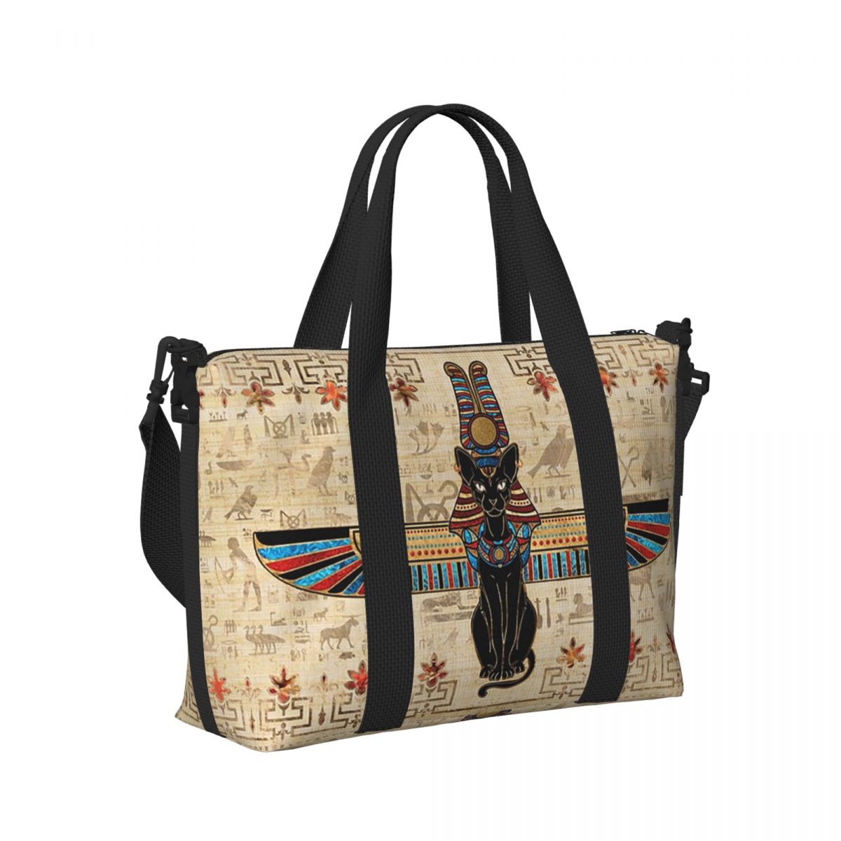 Women Bags In Egypt - Torba podróżna z motywem egipskiego kota,