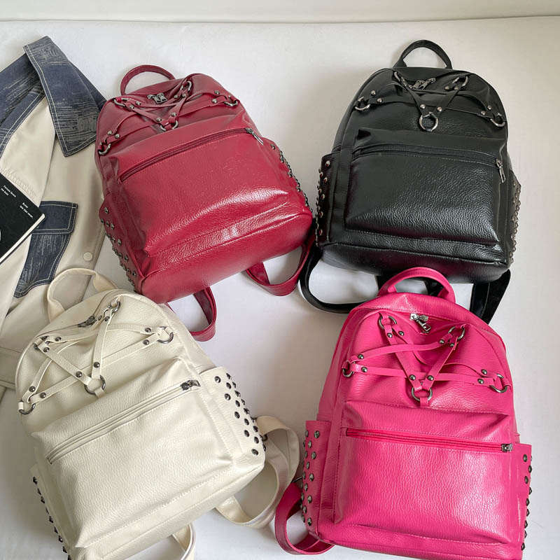 Women Bags College - Koreański styl Y2K Punk Plecak z