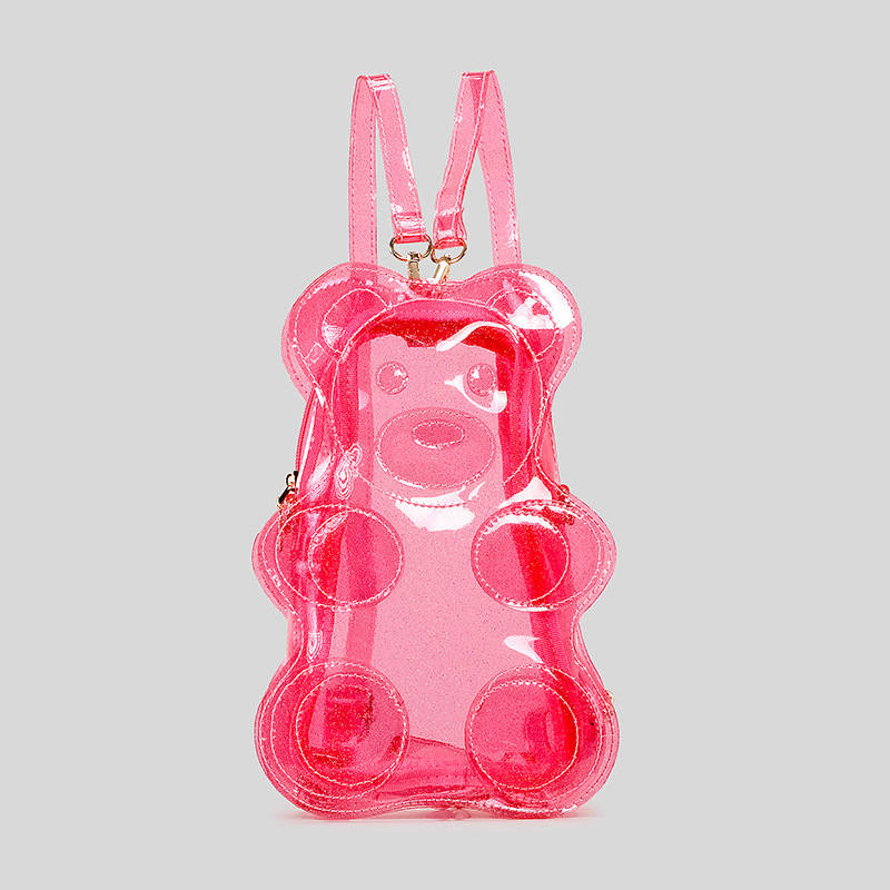 Jelly Bag Clear Pvc - Nowatorski Brokatowy Przezroczysty Plecak Mini w