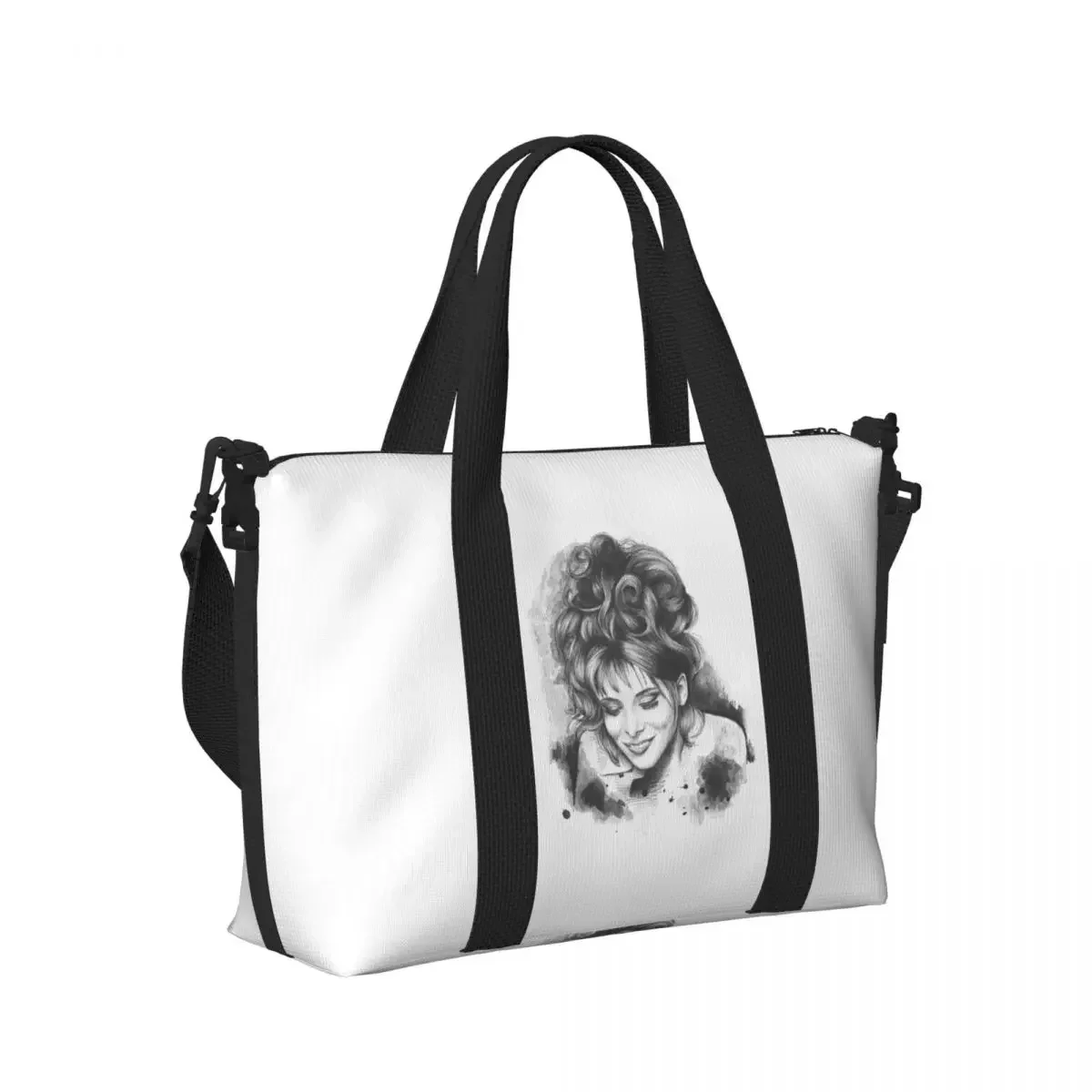 Women Bags Farmers - Torba plażowa Mylene Farmer, francuska piosenkarka,