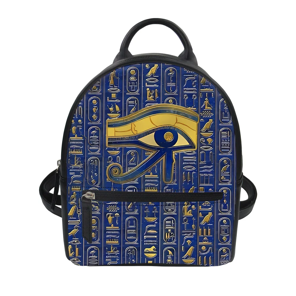 Women Bags In Egypt - Plecak Damski z Motywem Egipskiego Oka