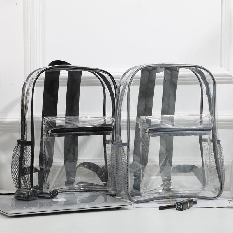 Women Bags Deals - Wyprzedaż! Przezroczysty plecak sportowy z PVC