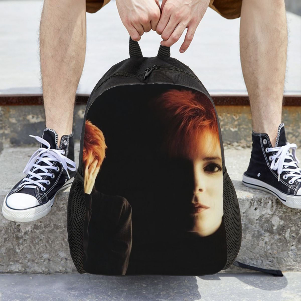 Women Bags Farmers - Plecak Mylene Farmer Desenchantee, Duża Pojemność,