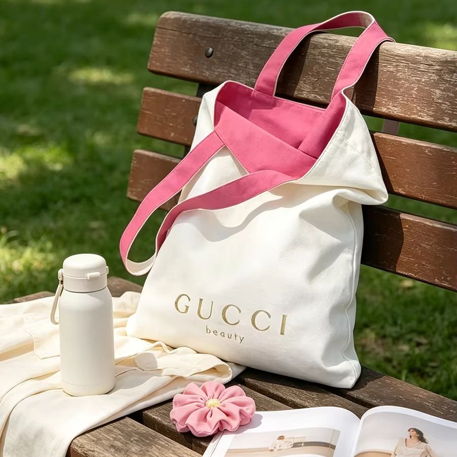 Women Bags Gucci - Torba GUCCI damska, płócienna torba typu