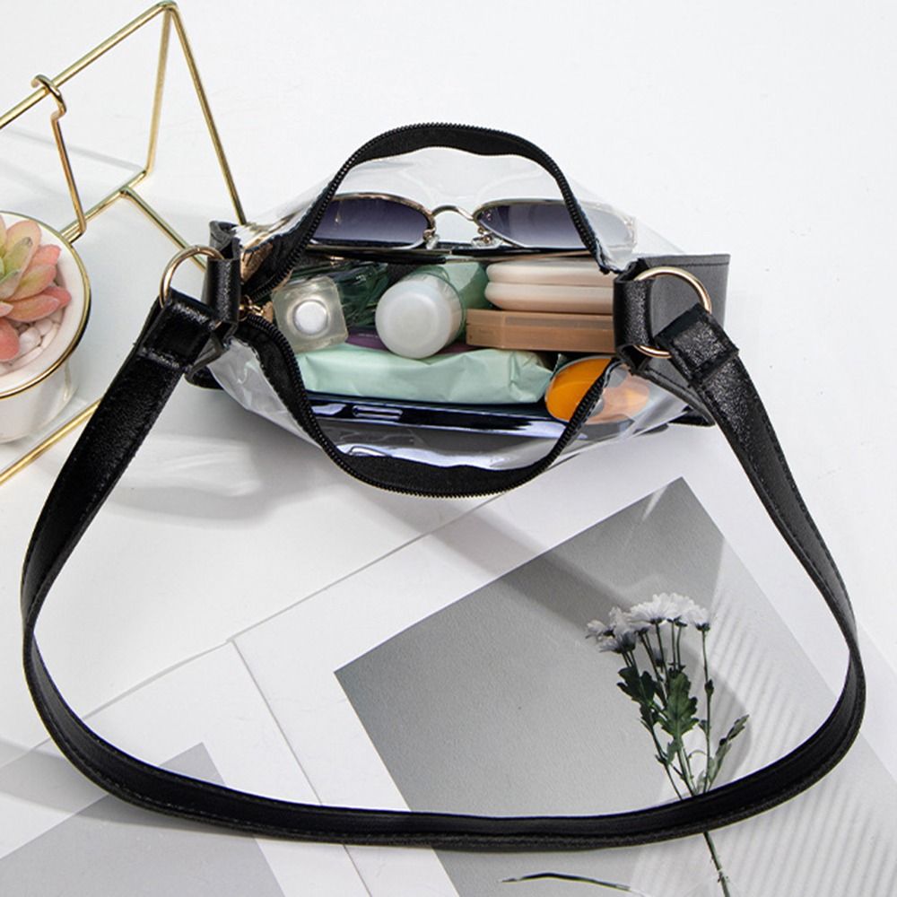Jelly Bag Clear Pvc - Wodoodporna torba crossbody, przenośna, o dużej