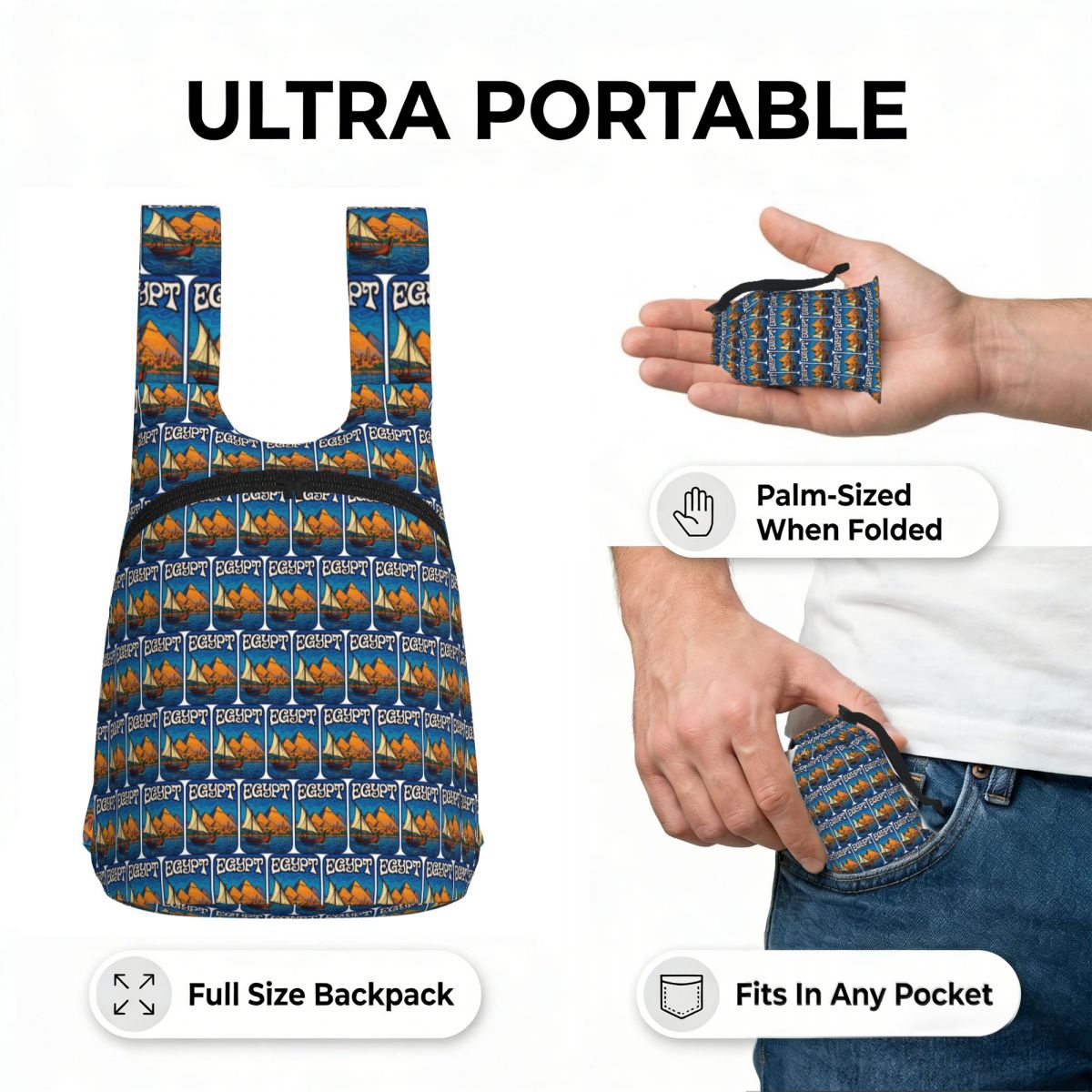 Plecak Retro Piramidy Egiptu,  – Women Bags In Egypt recenzja i cena