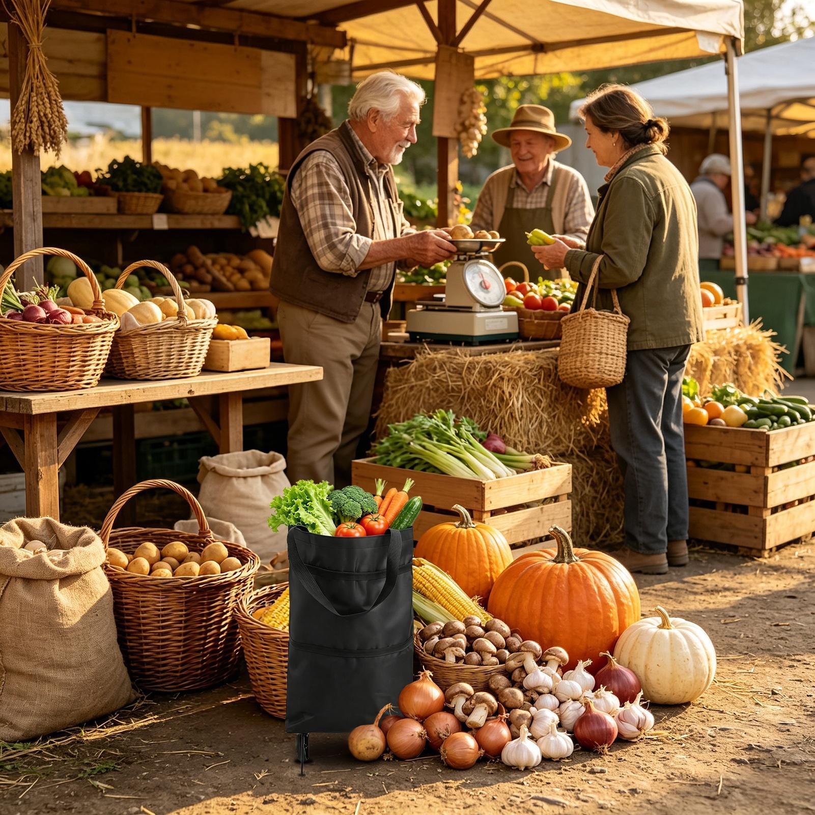 Torba na zakupy z kółkami, skł – Women Bags Farmers recenzja i cena