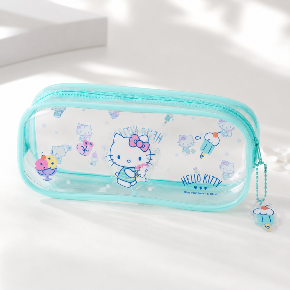 Oryginalny piórnik Hello Kitty – Jelly Bag Clear Pvc recenzja i cena