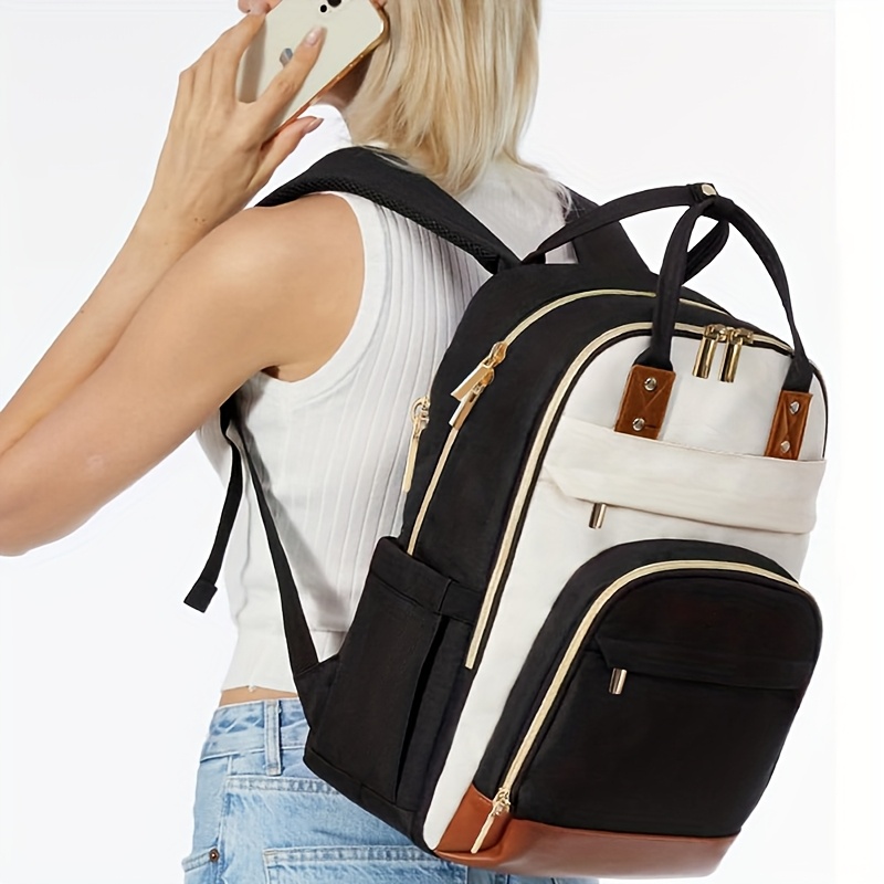 Damski dwukolorowy plecak na l – Women'S Bags Travel recenzja i cena