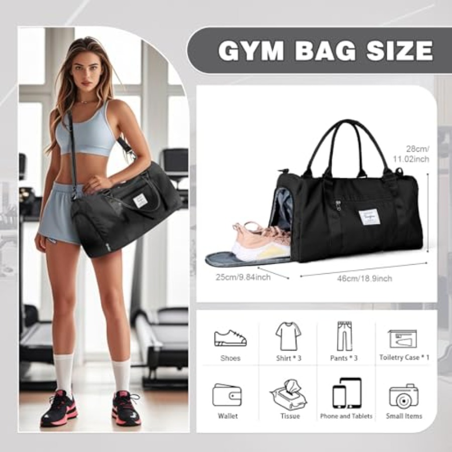 Małe czarne sportowe torby pod – Women'S Bags Travel recenzja i cena