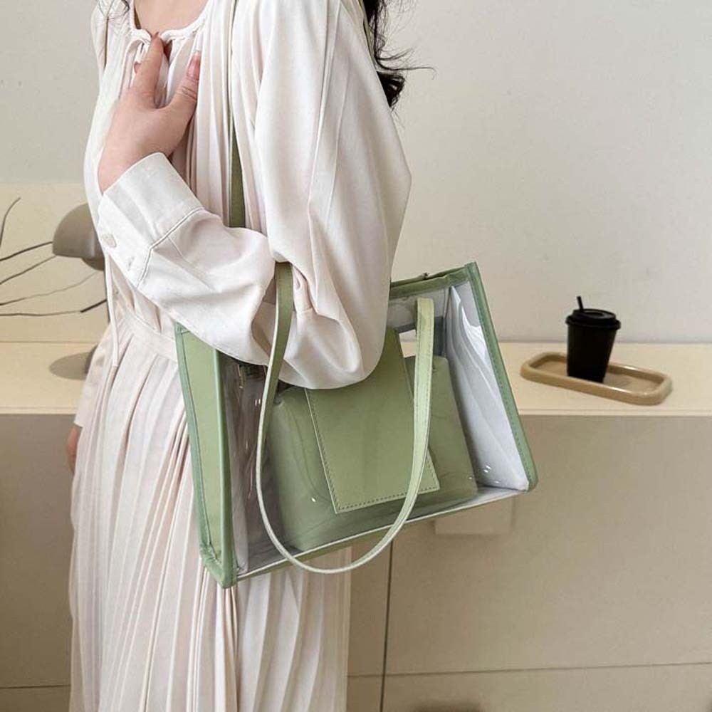2 szt./zestaw Elegancka Przezr – Jelly Bag Clear Pvc recenzja i cena