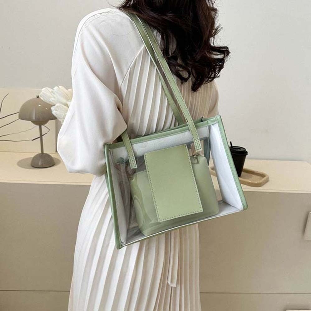2 szt./zestaw Elegancka Przezr – Jelly Bag Clear Pvc recenzja i cena
