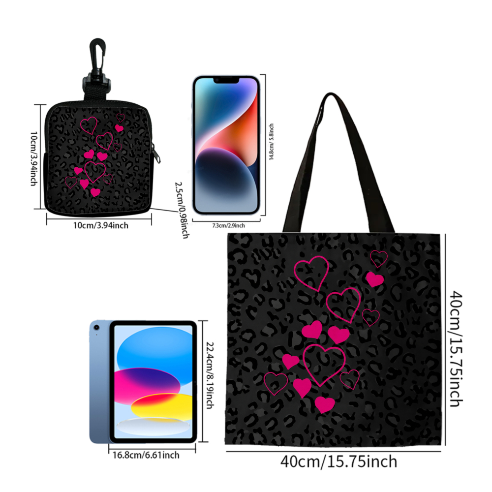 Czarna torba typu tote z nadru – Women Bags Gift recenzja i cena