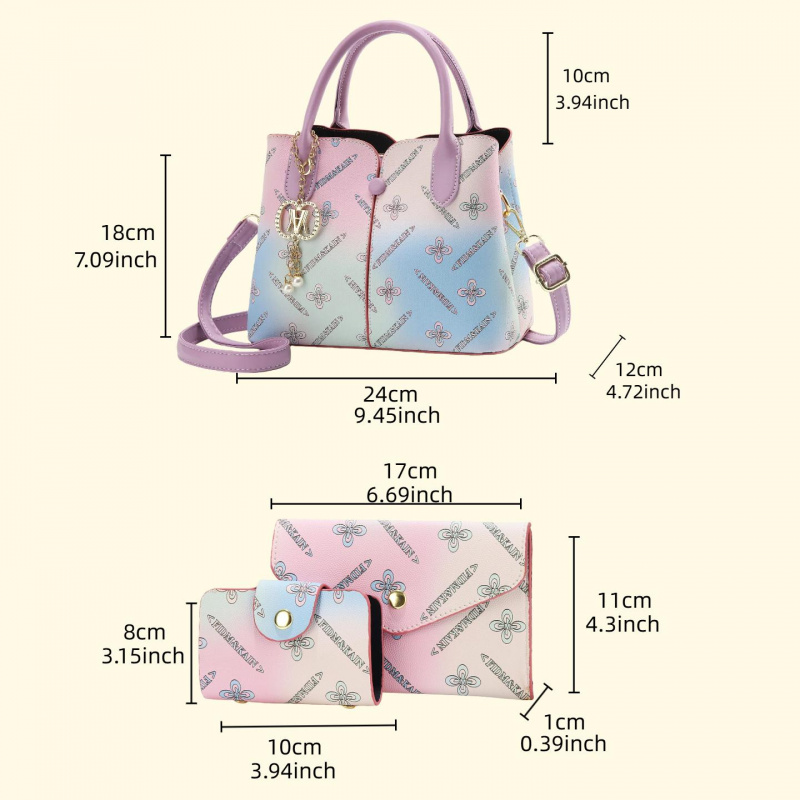Gradientowy damski zestaw trzy – Women Bags Gift recenzja i cena